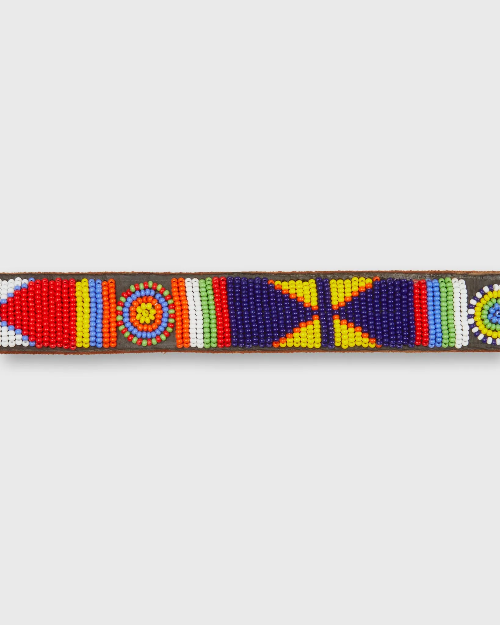 1" African Fully Beaded Belt in Lakuru Multi