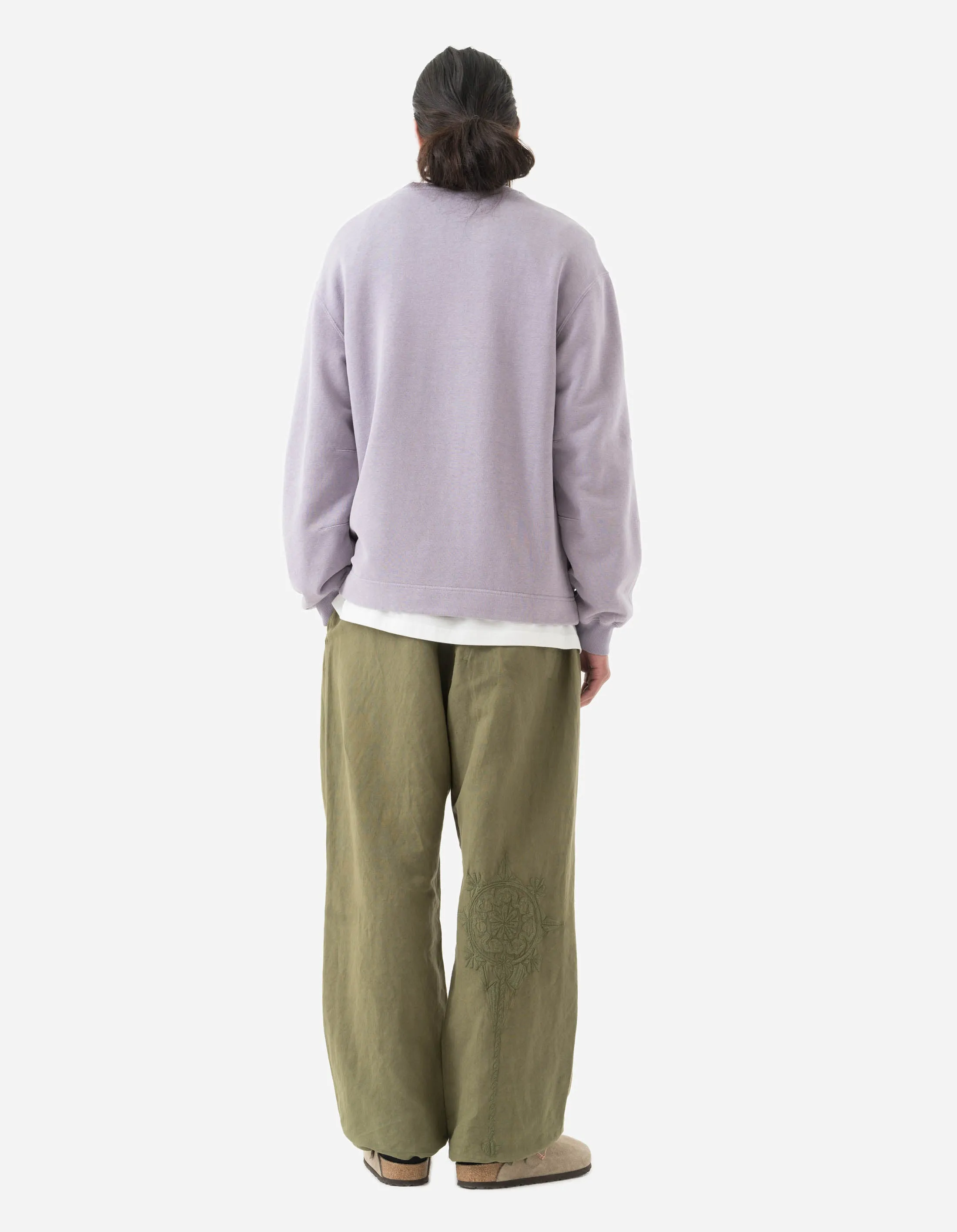 5231 Articulated Hemp Crew Sweat Purple Ash