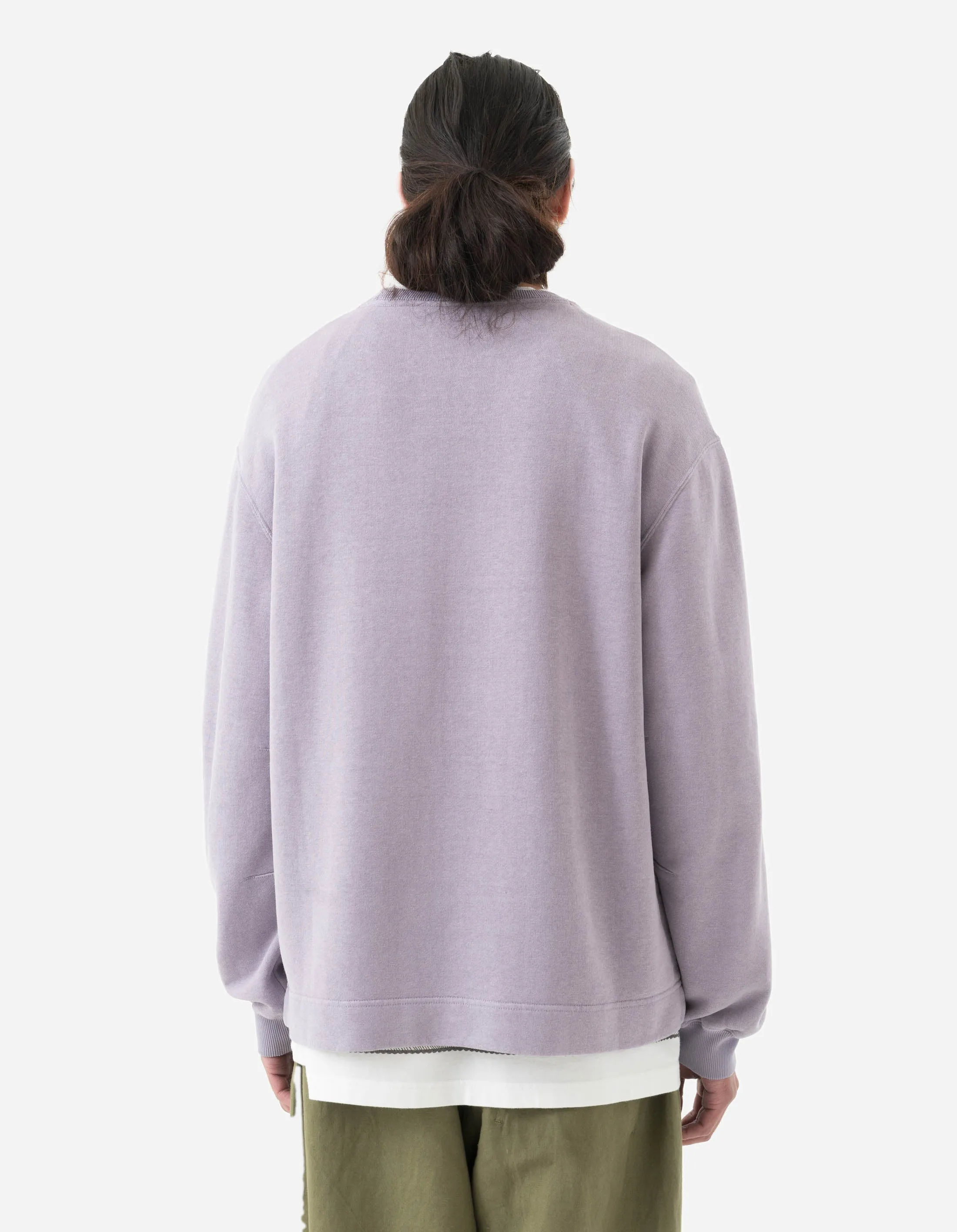 5231 Articulated Hemp Crew Sweat Purple Ash