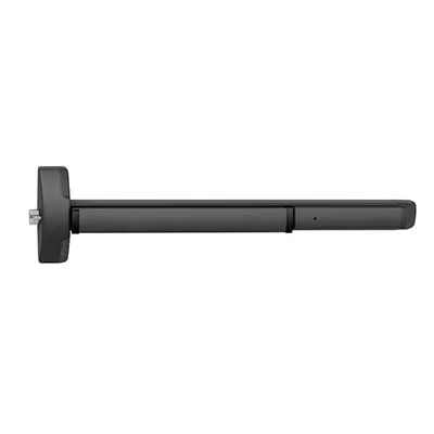 Accentra (Yale) 6100-48-BSP Rim Device, Pullman Latch Exit Bar, Hex Key Dogging, 48" Bar, Exit Only, Less Trim, Grade 1, BSP Black Suede Powder Coat Finish