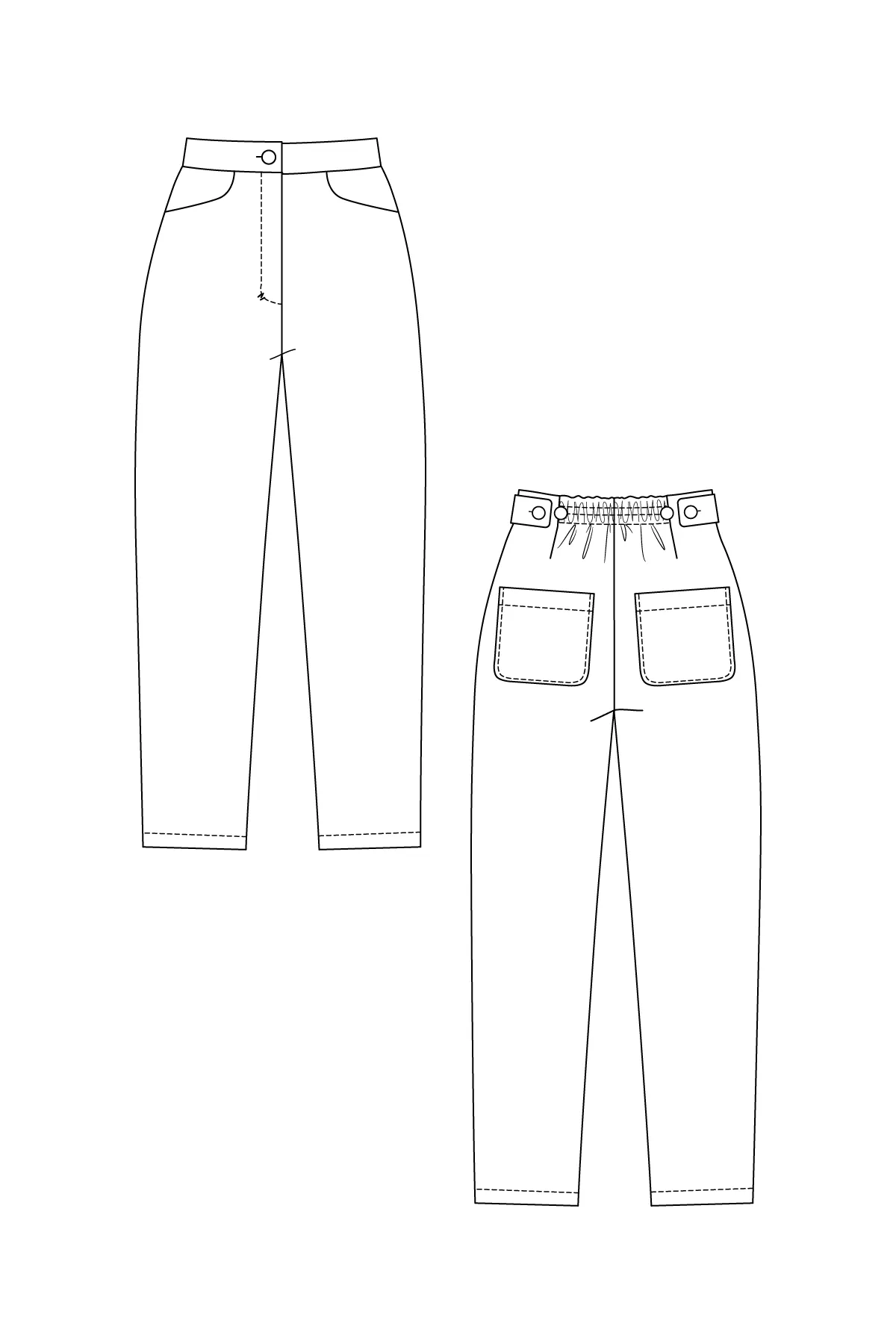 Aina Trousers & Culottes - PDF Pattern - Named Clothing