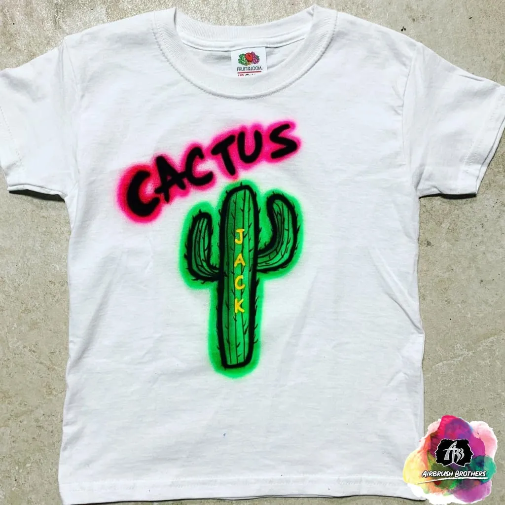 Airbrush Cactus Jack Shirt Design