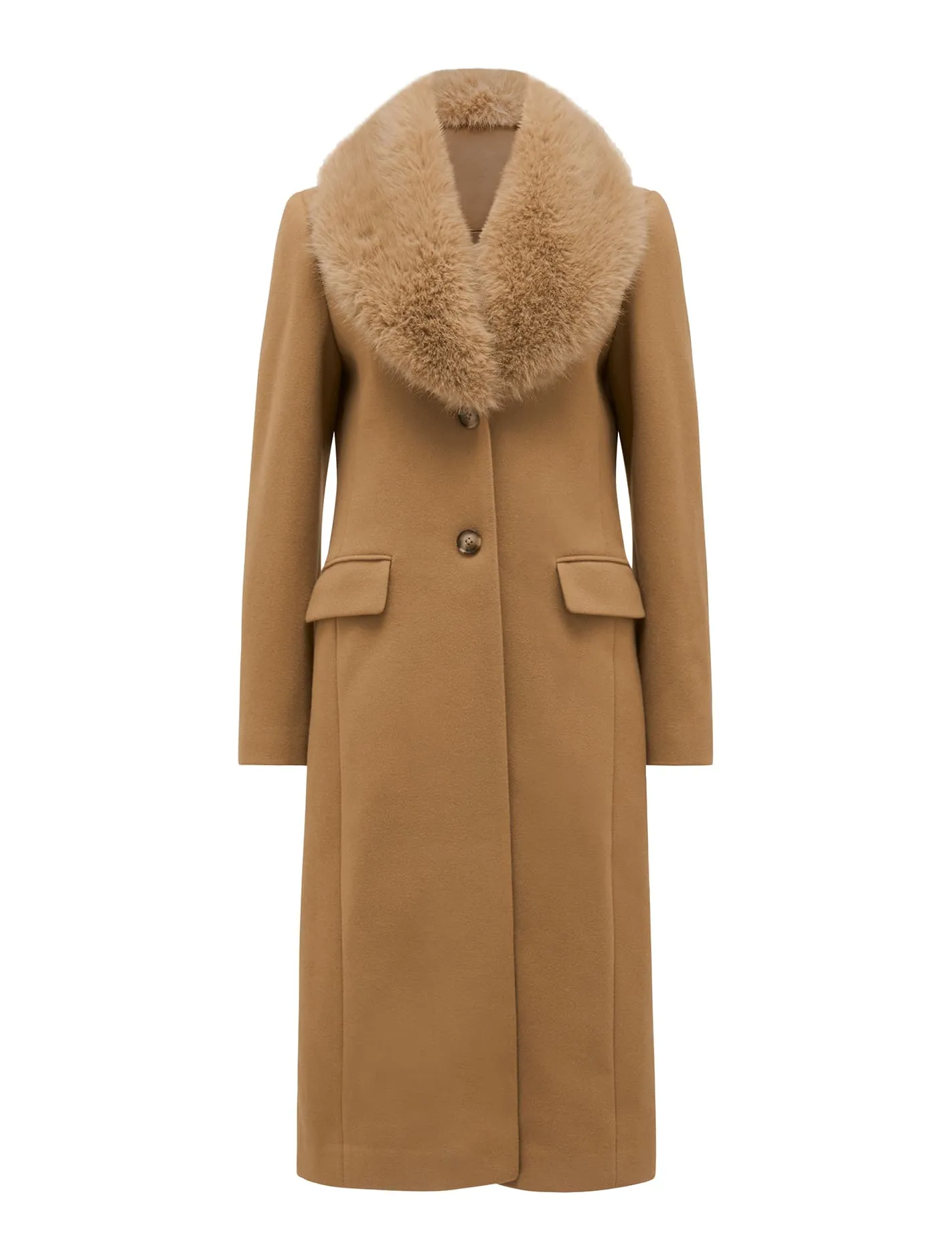 Amber Fur Collar Coat