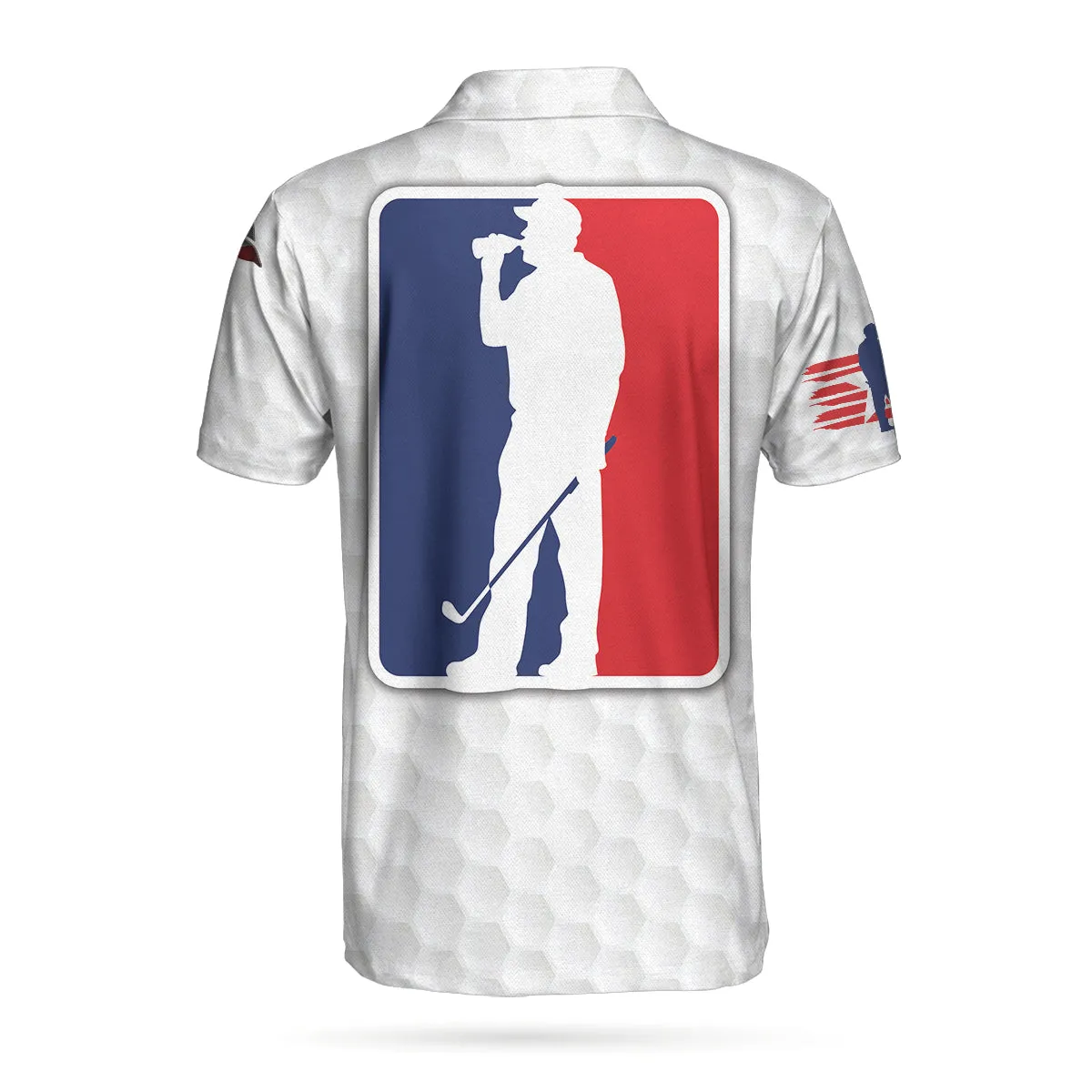 American Flag Golf And Drink Lover Polo Shirt, Golf American Flag Polo Shirt, Drinking Golf Shirt For Men Coolspod