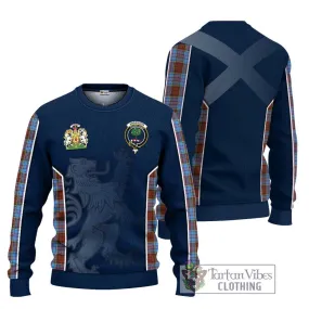 Anderson Modern Tartan Ugly Sweater with Family Crest and Lion Rampant Vibes Sport Style