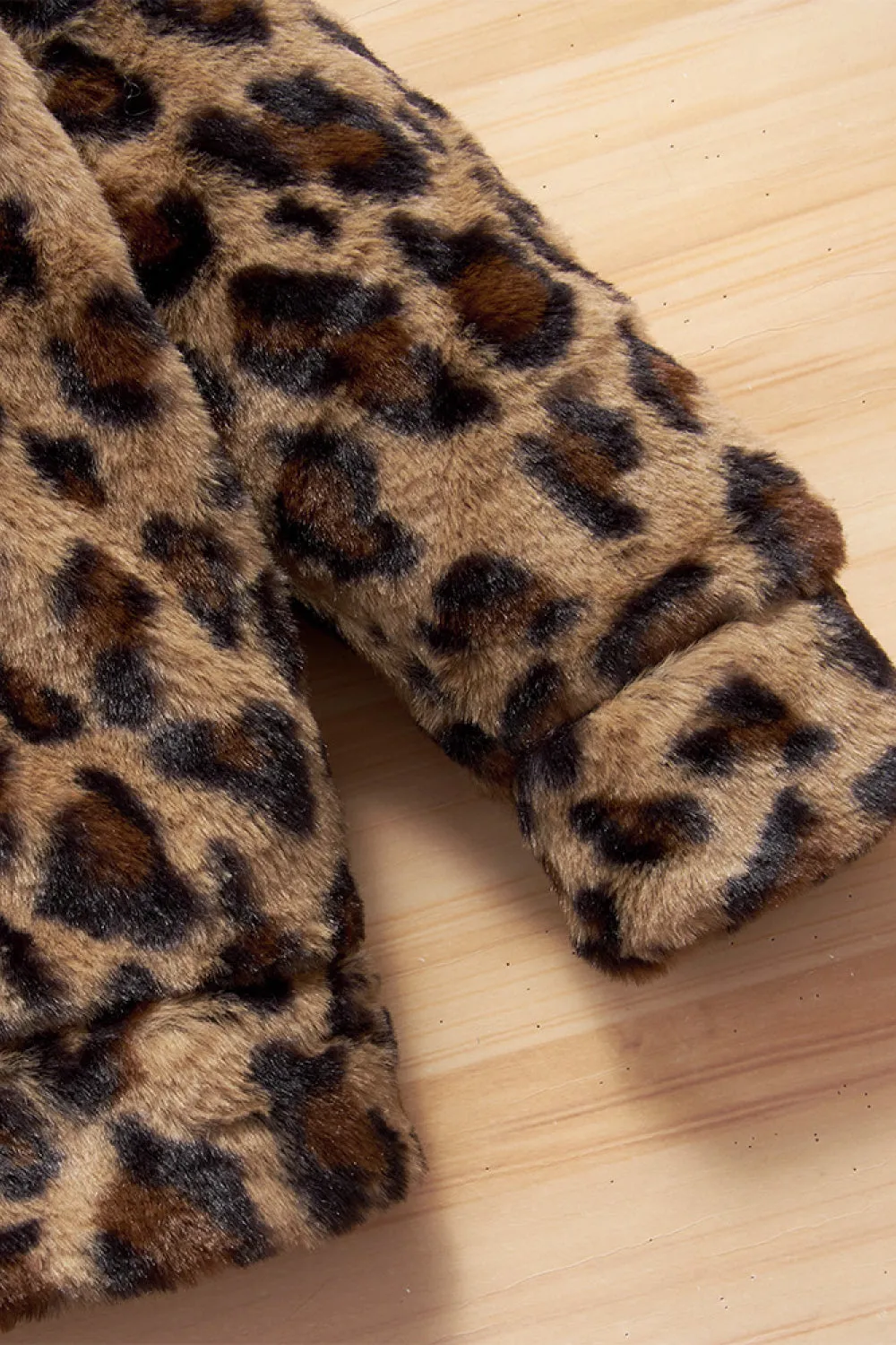 *App Exclusive* Girls Leopard Sherpa Jacket