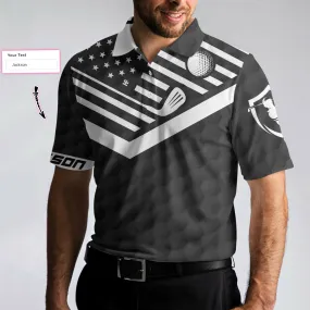 Back Nines Matter Custom Polo Shirt, Black Theme American Flag Polo Shirt, Best Personalized Golf Shirt For Men Coolspod