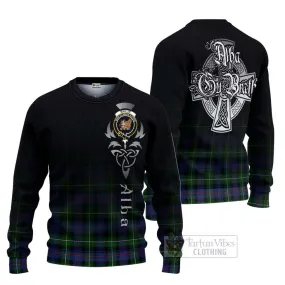 Baillie (Bailey) Tartan Ugly Sweater Featuring Alba Gu Brath Family Crest Celtic Inspired