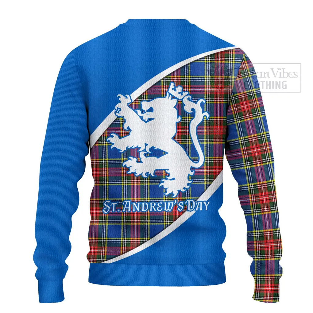 Bethune Family Crest Tartan Ugly Sweater Celebrate Saint Andrew's Day in Style