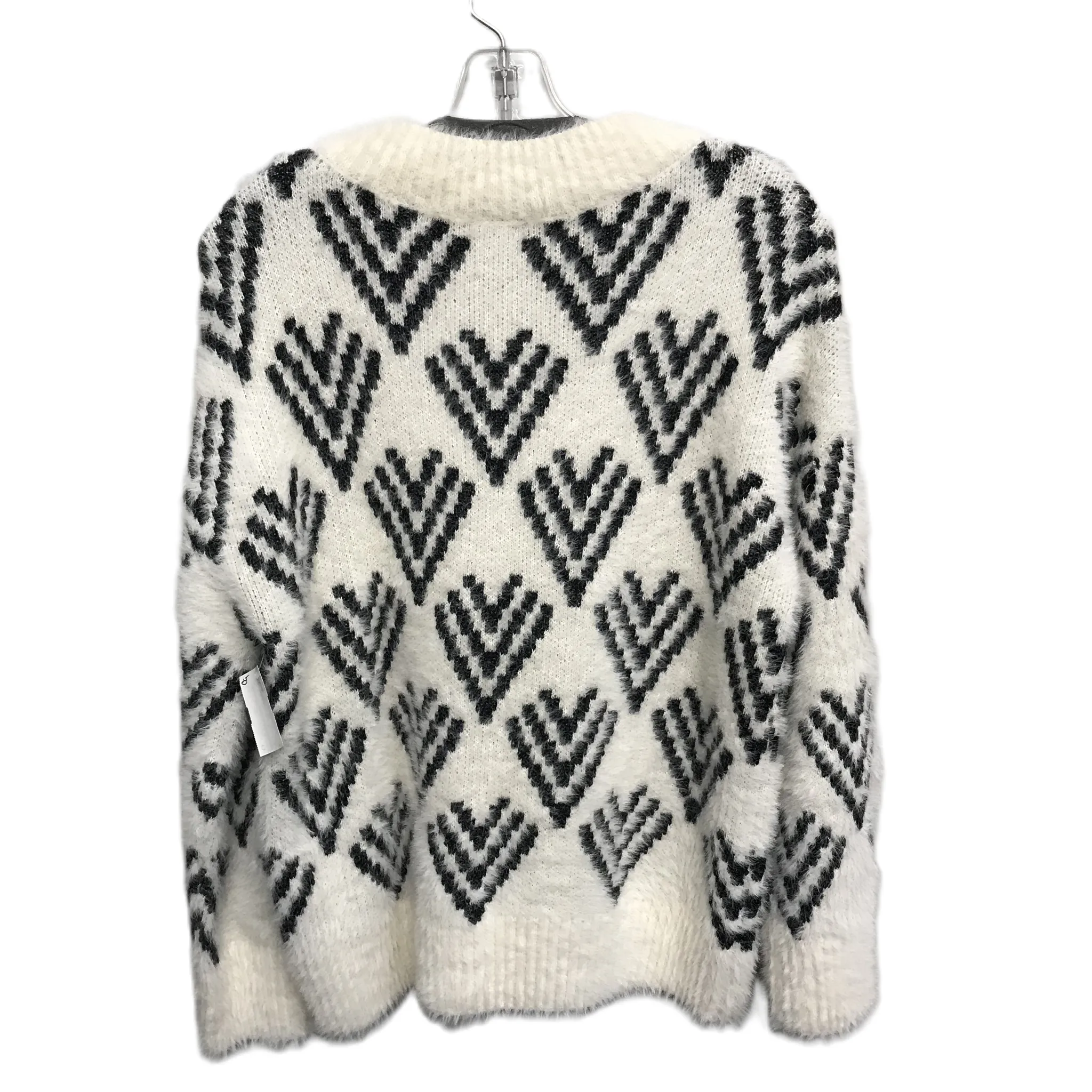 Black & White Sweater By Bobeau, Size: L