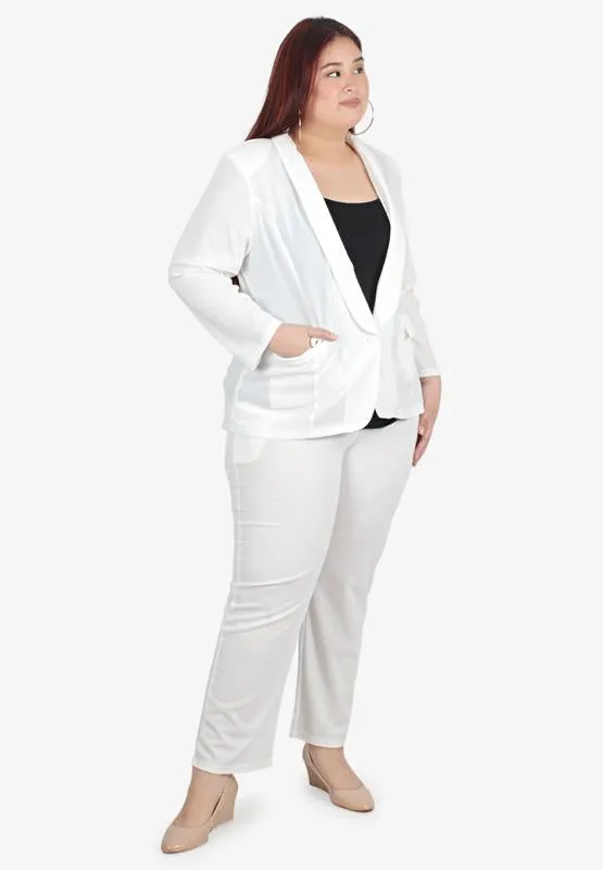 Blair Stretch Work Blazer - White