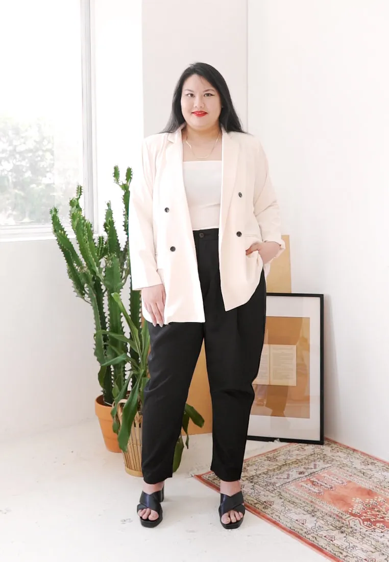 Blaise Double Breasted Soft Blazer - Off White