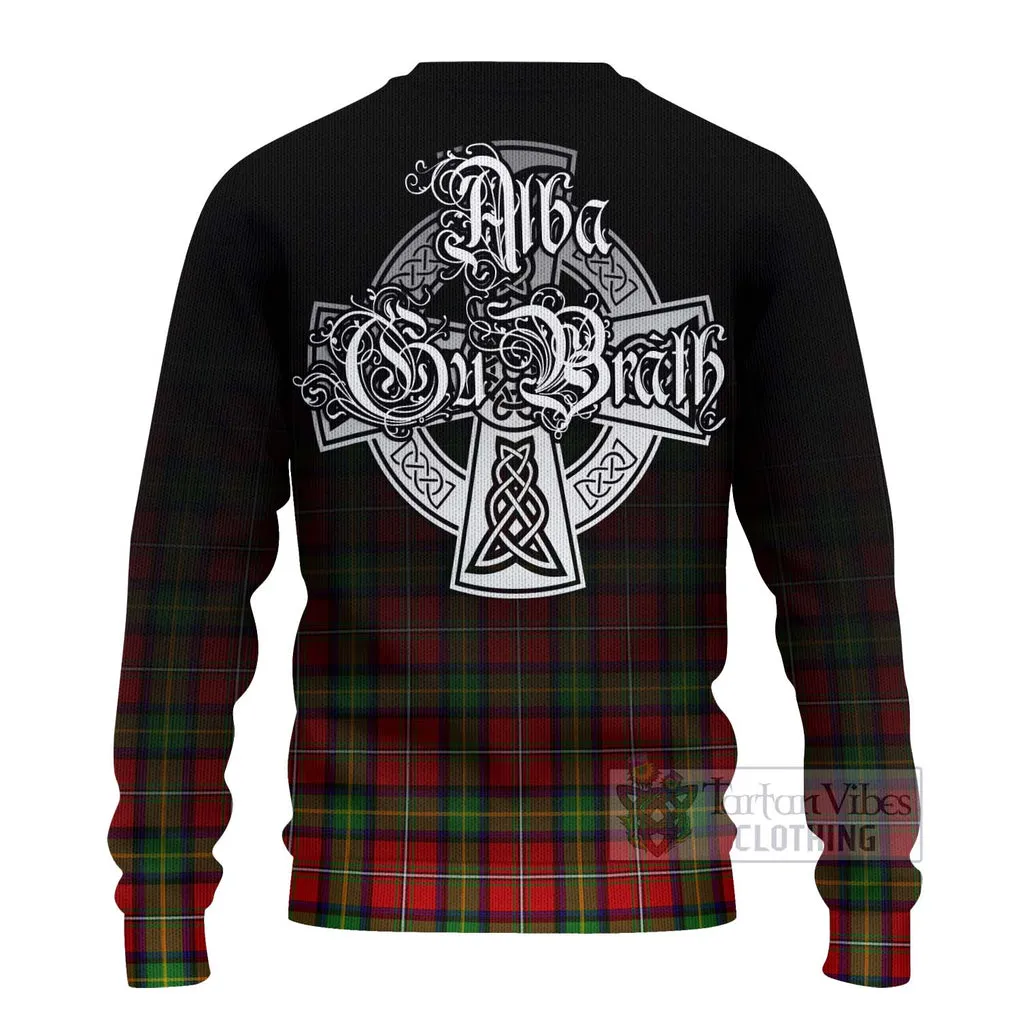 Boyd Tartan Ugly Sweater Featuring Alba Gu Brath Family Crest Celtic Inspired