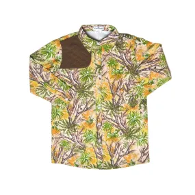 Cactus Camo and Brown Long Sleeve Shirt