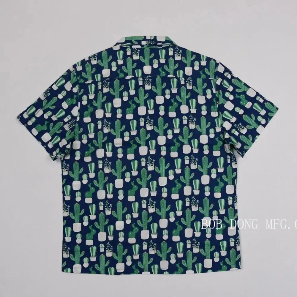 Cactus Camp Shirts Aloha Hawaii Short Sleeve Tee Shirts