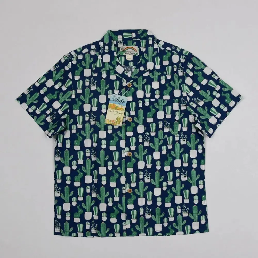 Cactus Camp Shirts Aloha Hawaii Short Sleeve Tee Shirts