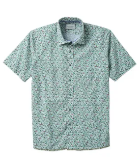 Cactus Print Seersucker Sport Shirt