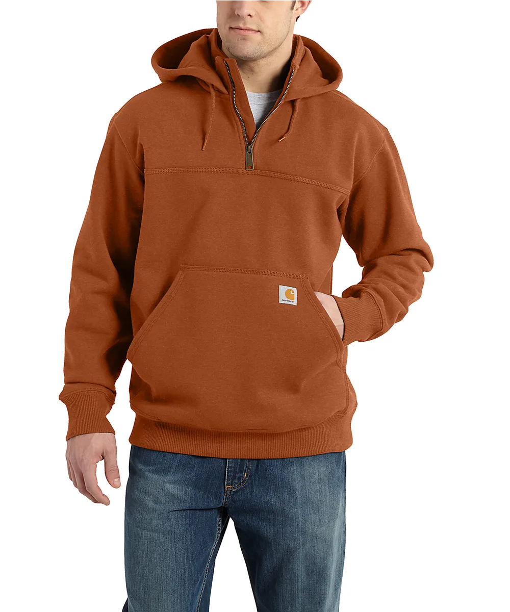 Carhartt Paxton Heavyweight Half-Zip Hooded Sweatshirt - Burnt Sienna Heather