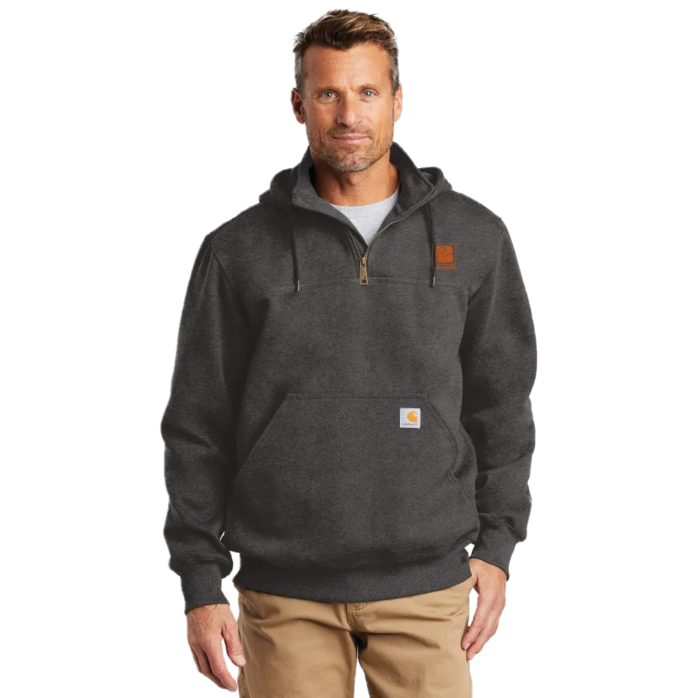 Carhartt Rain Defender Paxton Heavyweight Hooded Zip Mock Sweatshirt