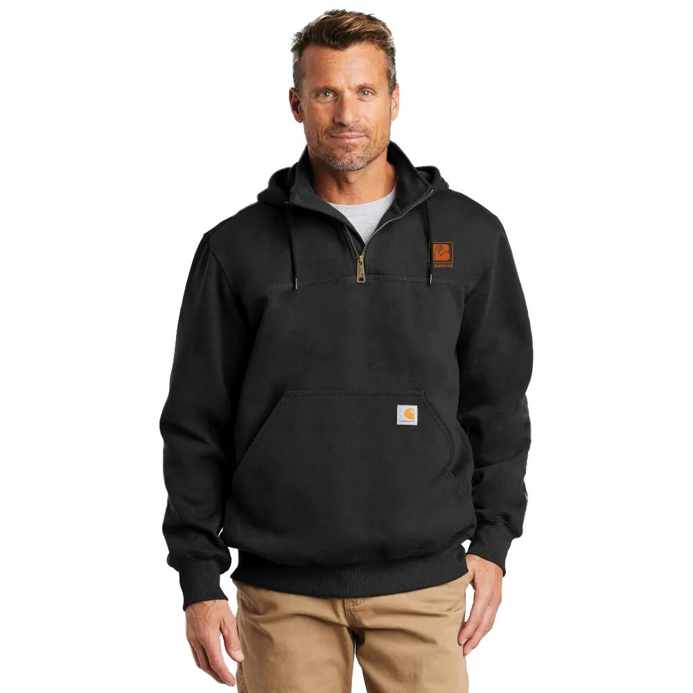 Carhartt Rain Defender Paxton Heavyweight Hooded Zip Mock Sweatshirt