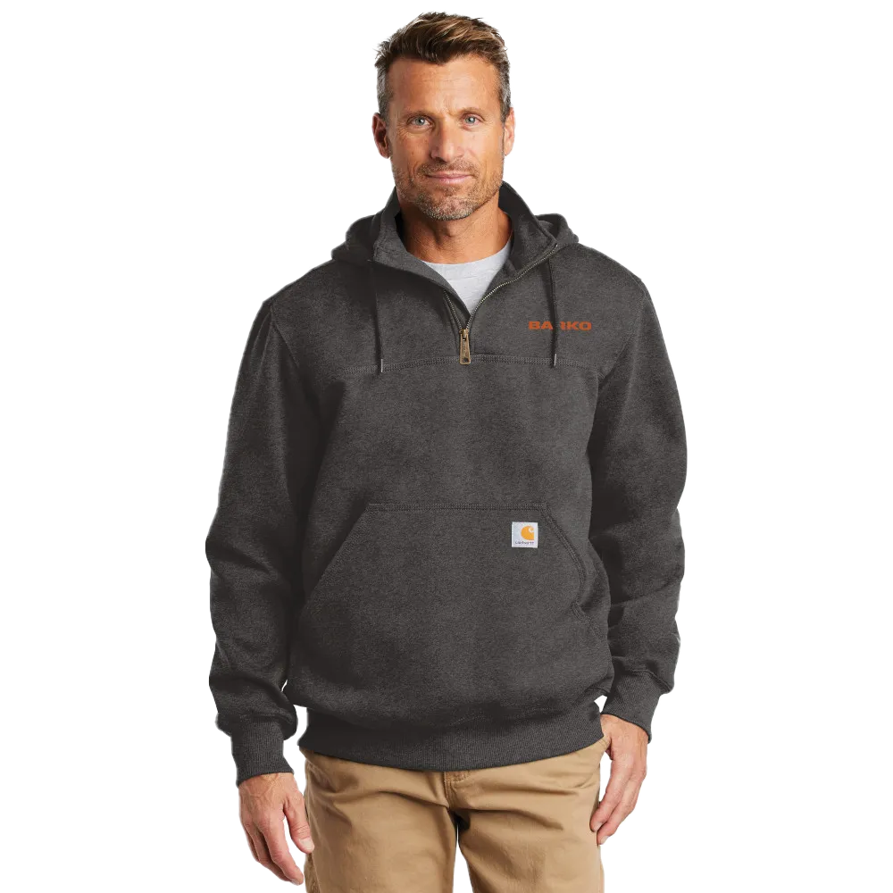 Carhartt Rain Defender Paxton Heavyweight Hooded Zip Mock Sweatshirt