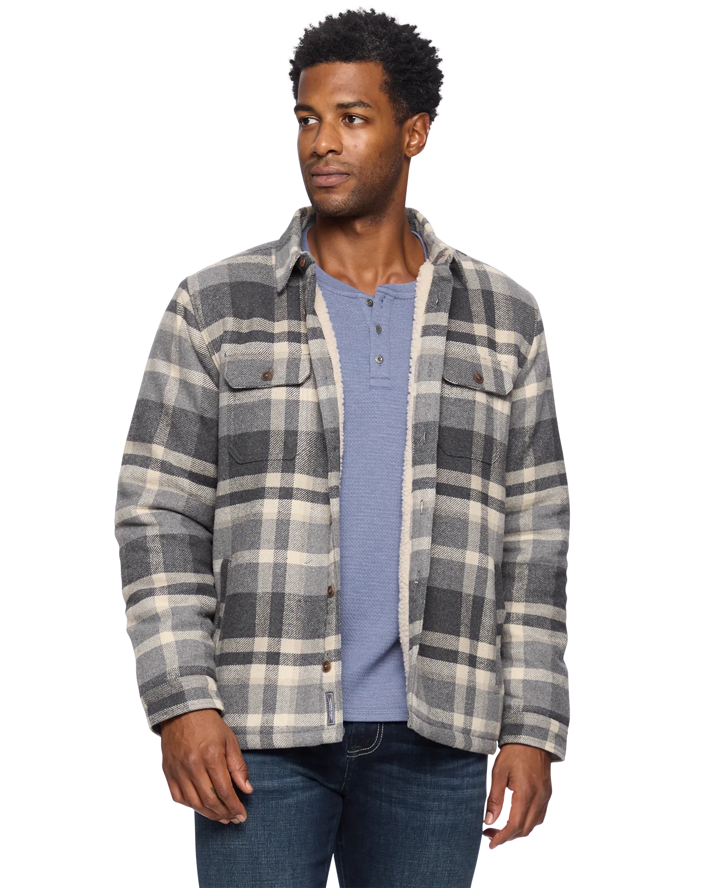 CASSIDY SHERPA-LINED SHIRT JACKET