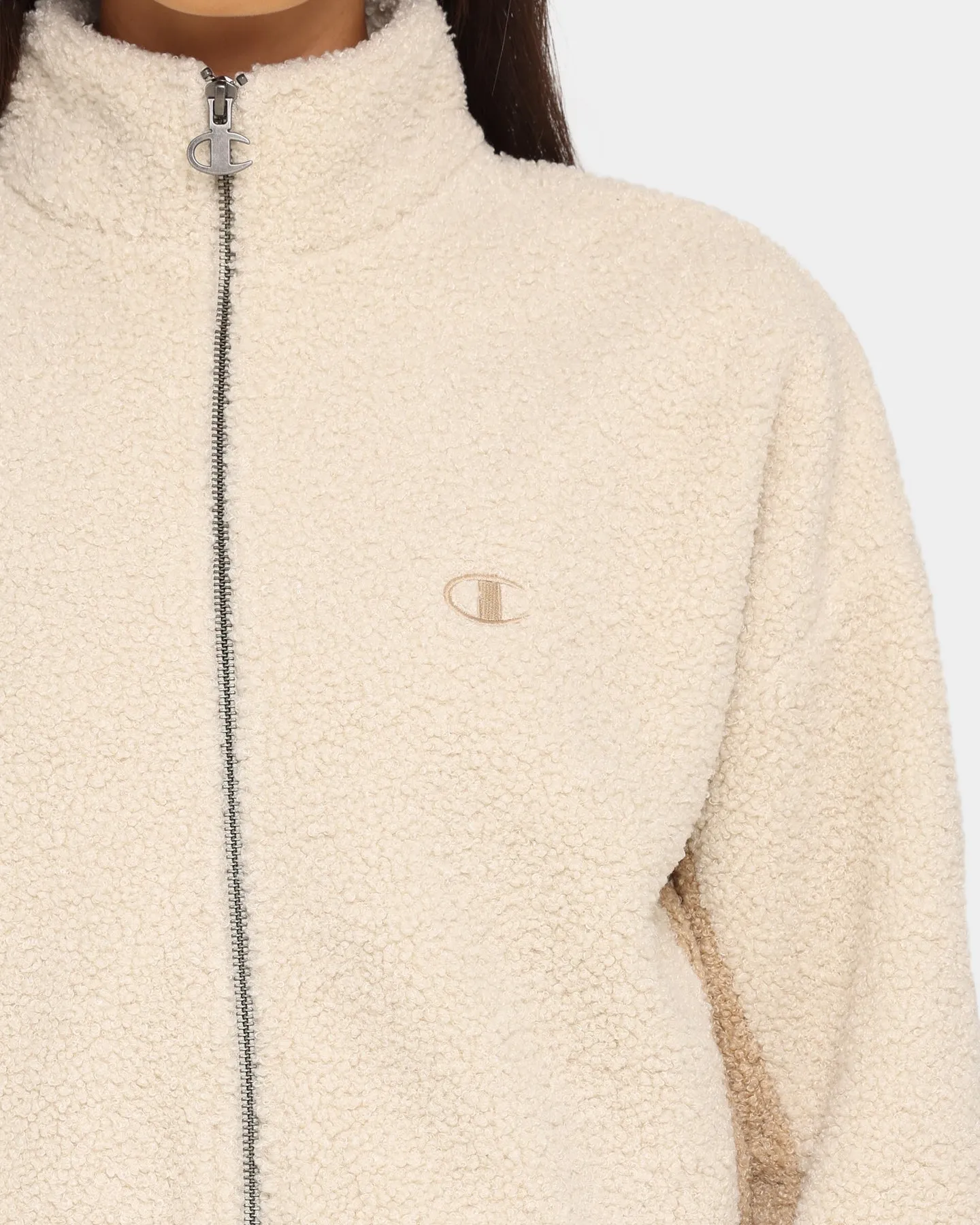 Champion Women's RB Sherpa Jacket Pebblestone