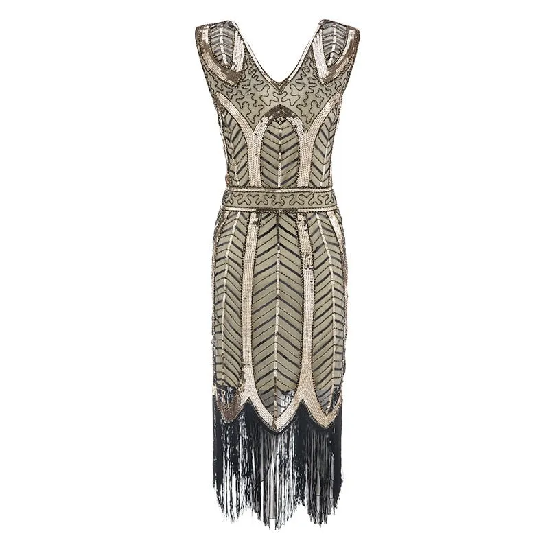 Charleston- the Sequined Short 1920s Inspired Flapper Dress 5 Colors