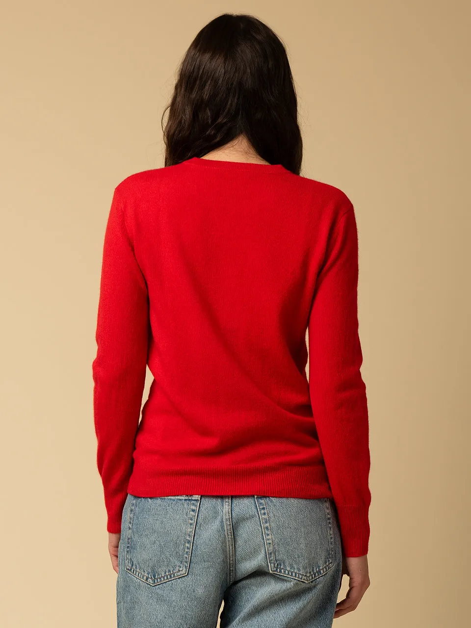 Classic Crew Neck Sweater_Red