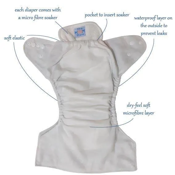 Combo of 3 Reusable Diapers- Option 10