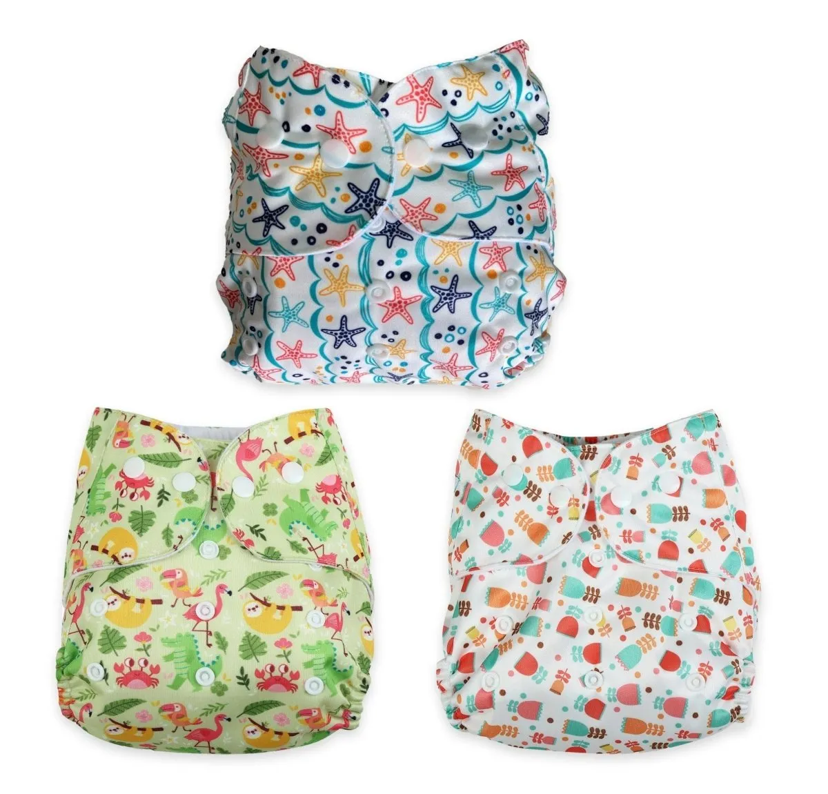 Combo of 3 Reusable Diapers- Option 11