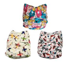 Combo of 3 Reusable Diapers - Option 1