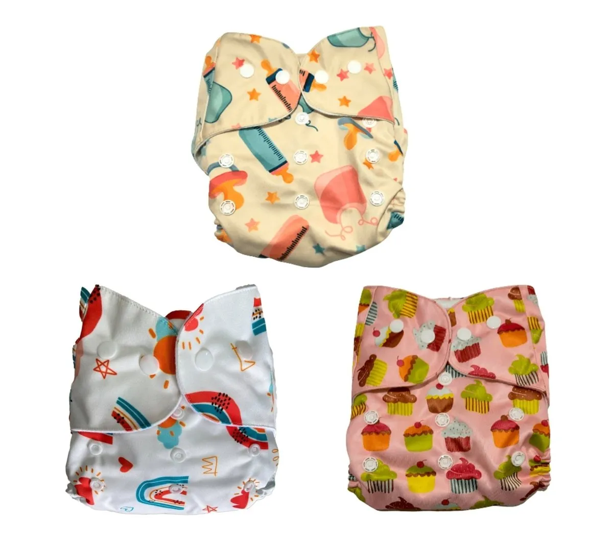 Combo of 3 Reusable Diapers - Option 2