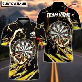 Coolspod Multilcolor Breath Of Thunder Darts Personalized Name, Team Name 3D Polo Shirt