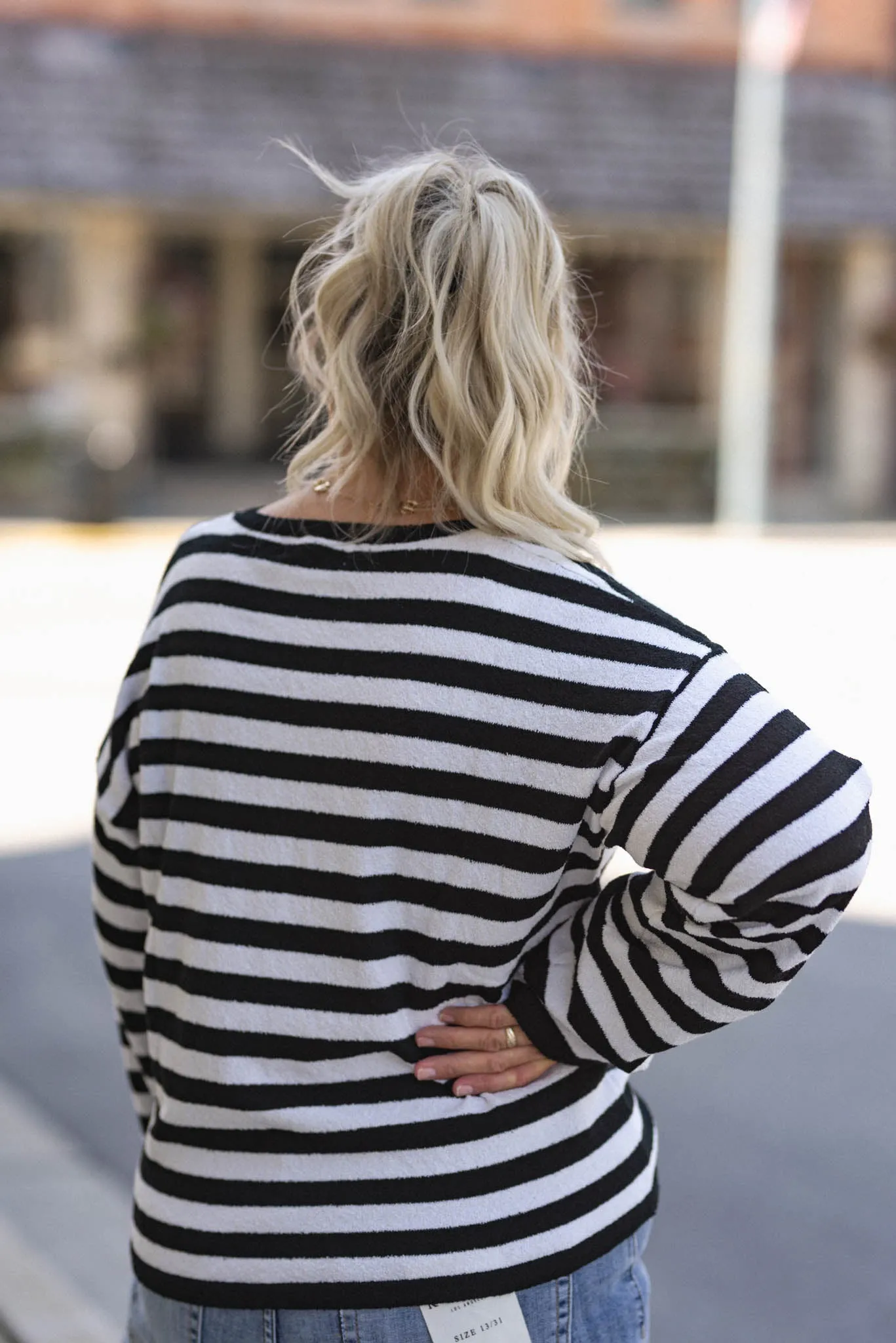 Curious Girl Striped Sweater