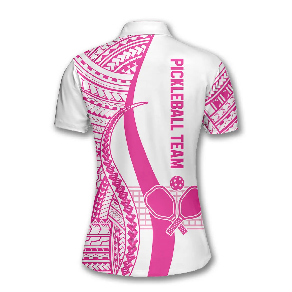 Deep Pink Tribal Pickleball Custom Name Shirts For Women