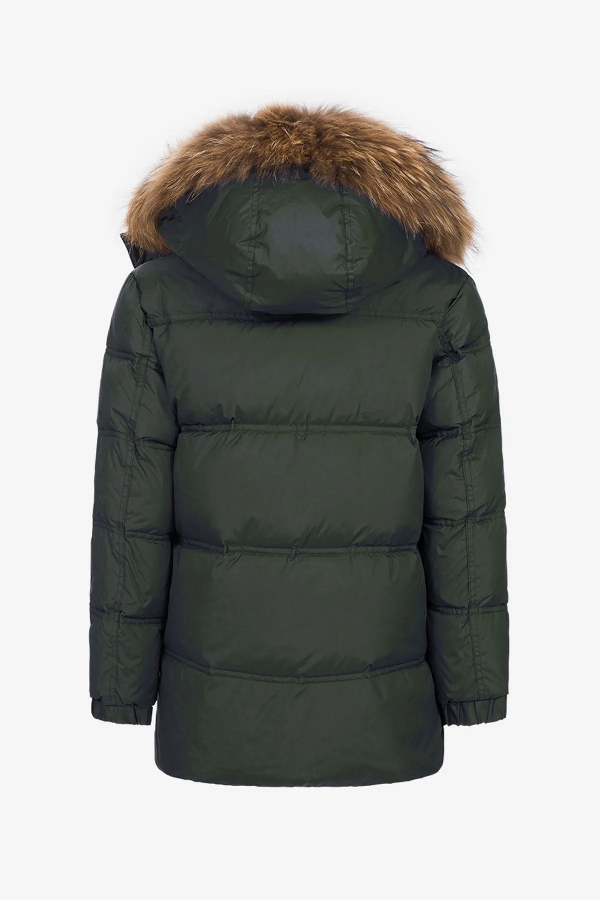 Eddie Pen Skynard Boys Parka - Forest Green