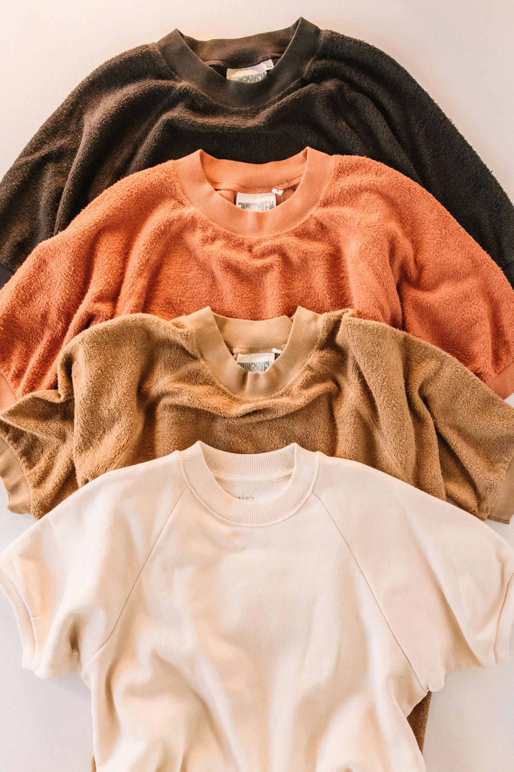 Espresso S/S Sherpa Raglan Sweatshirt