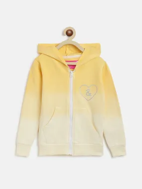 Girls Yellow Ombre Sweatshirt