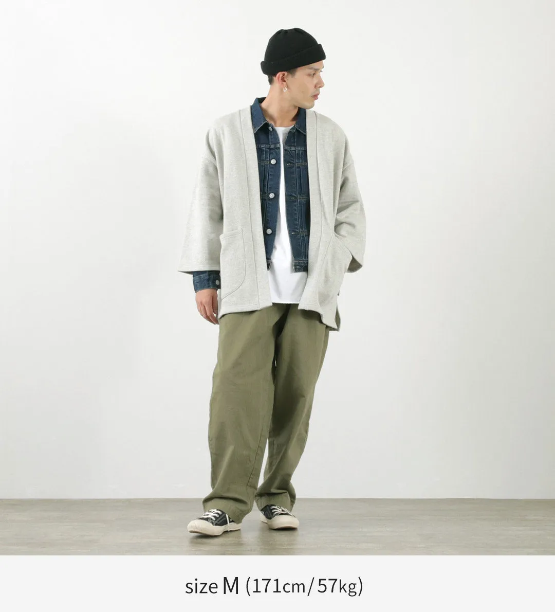 GOHEMP / Hemp Sweatshirt Haori Cardigan