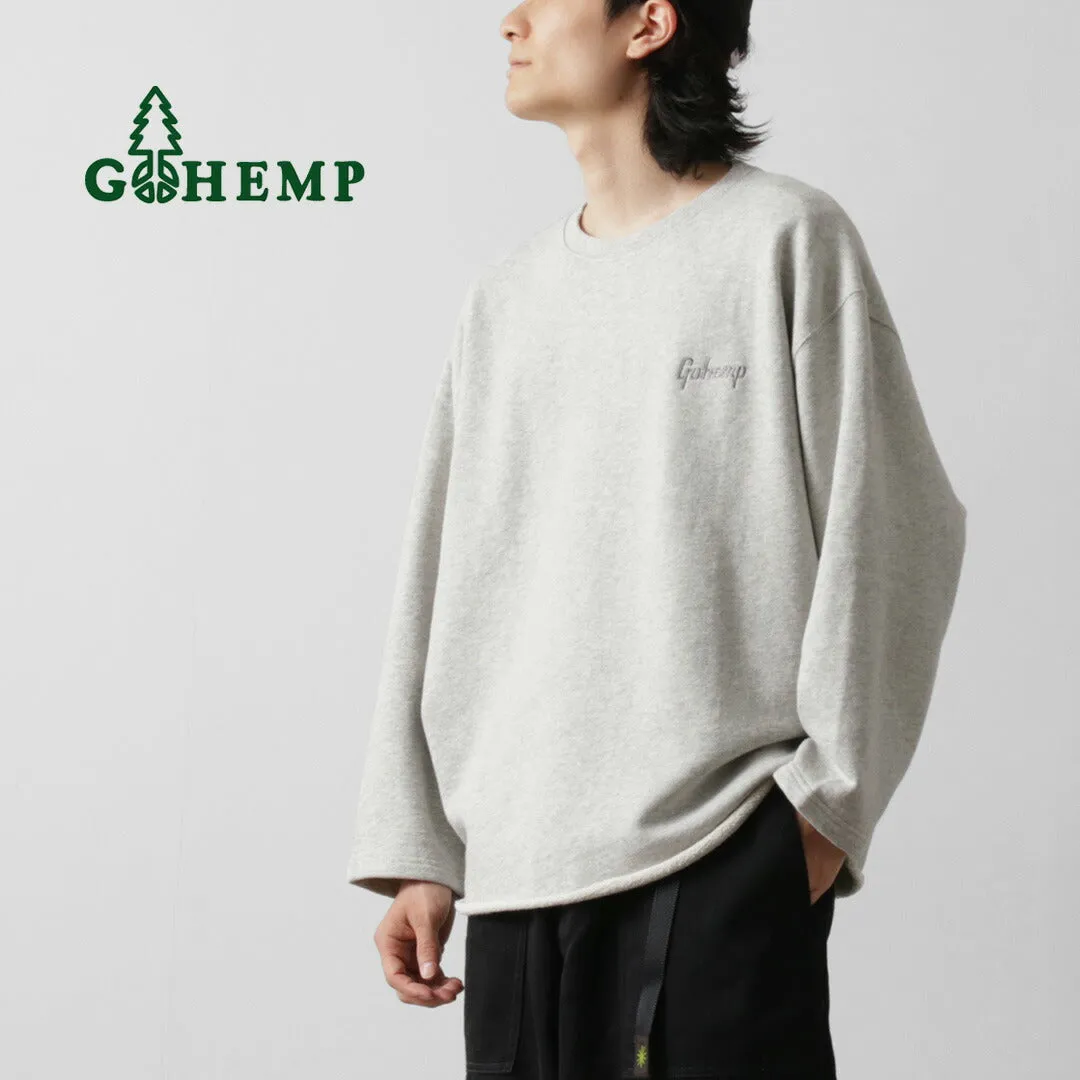 GOHEMP / Loose Round 7/10 Sleeve Light Ounce Sweat T-Shirt