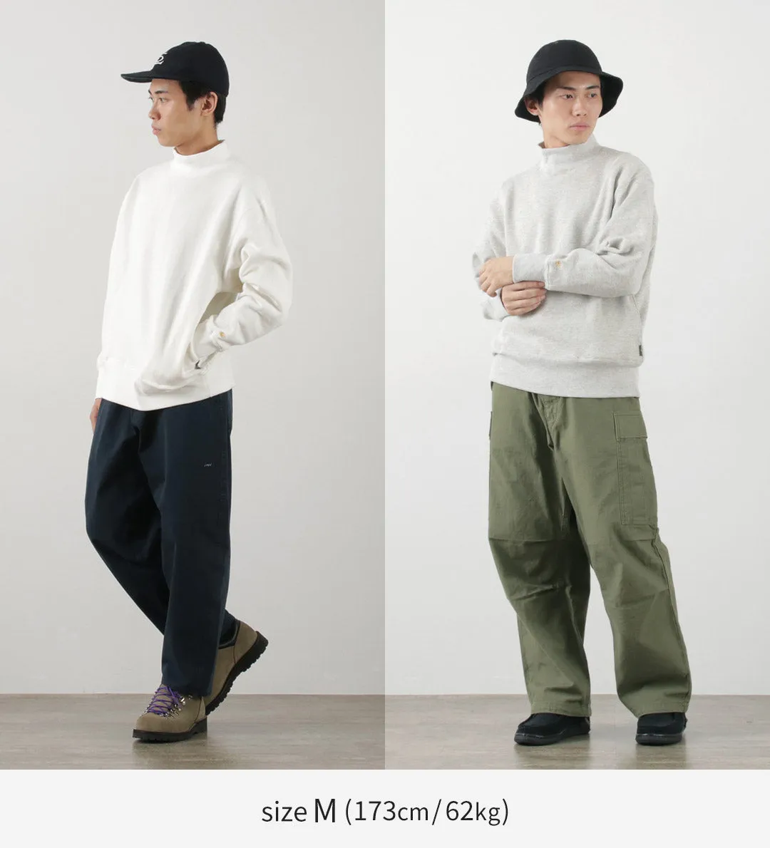 GOHEMP / Mock Neck Sweatshirt