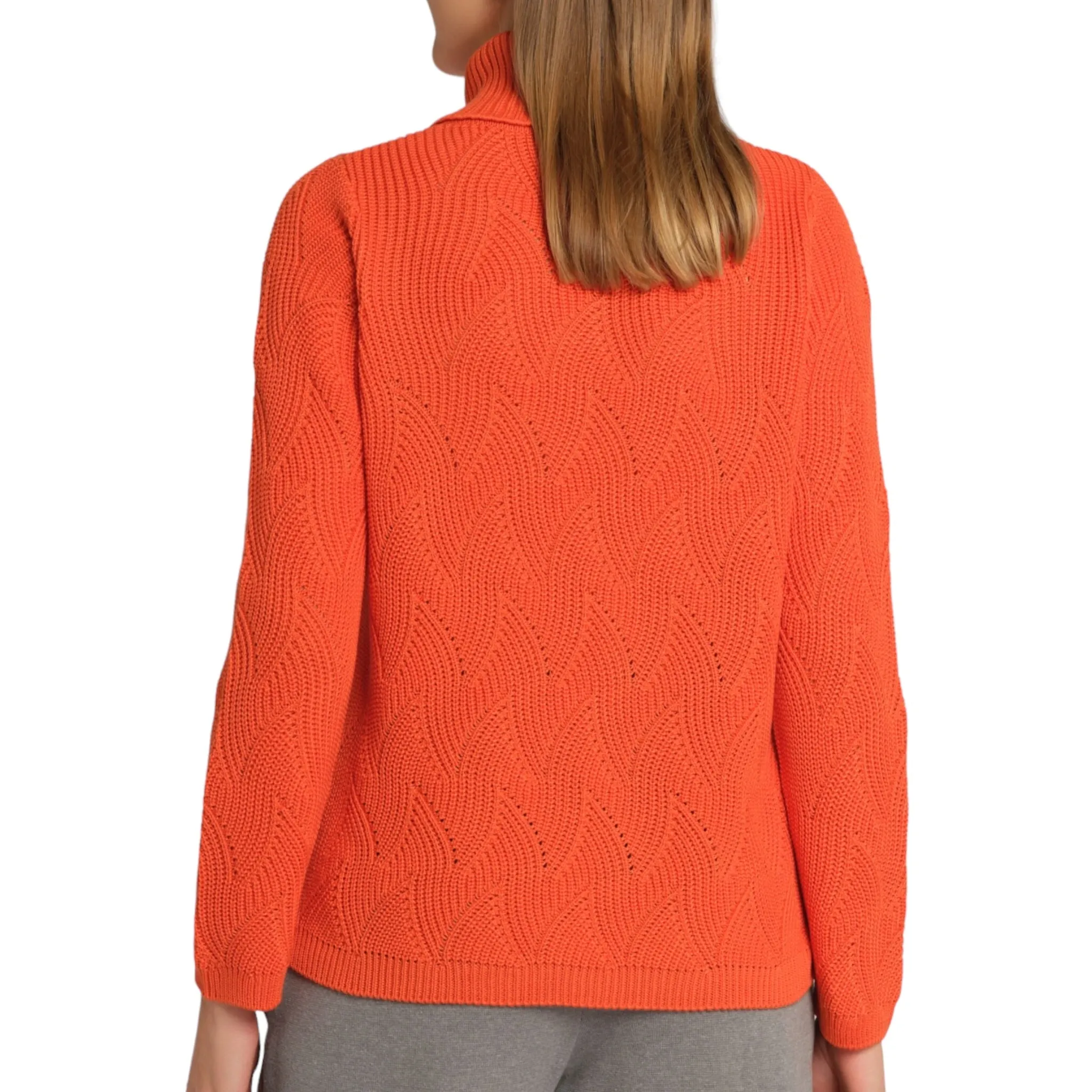 Gollehaug Polo Neck Sweater Pumpkin