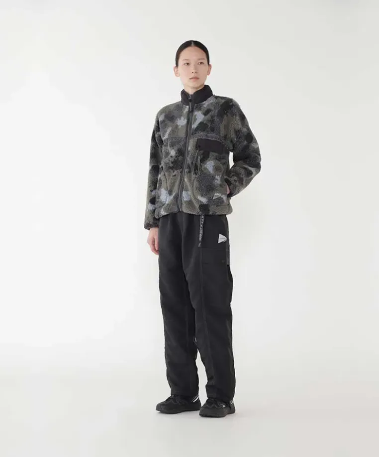 GRAMICCI x AND WANDER JQ Tape Fleece Jacket | Camo