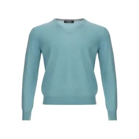 Gran Sasso Turquoise Cashmere Sweater Elegance