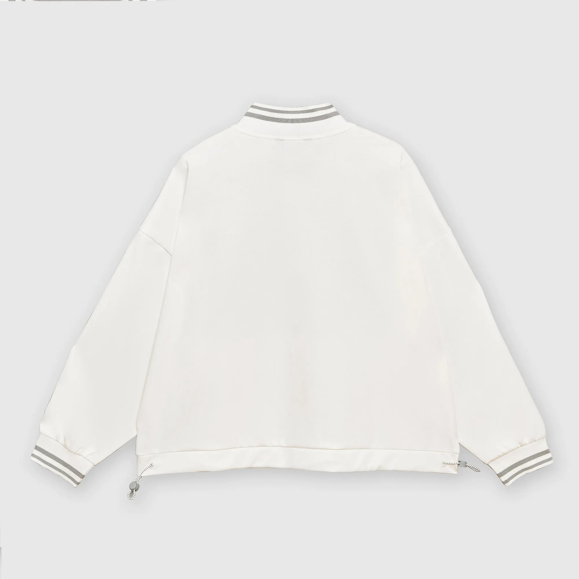 Half Zip Cropped Sweatshirt