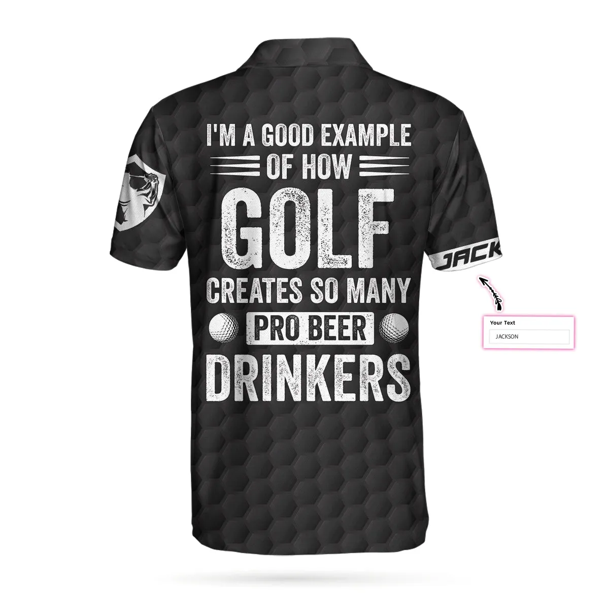 I'M A Golf Pro Custom Polo Shirt, Personalized American Flag Golf Shirt For Men, Cool Gift For Golfers Coolspod