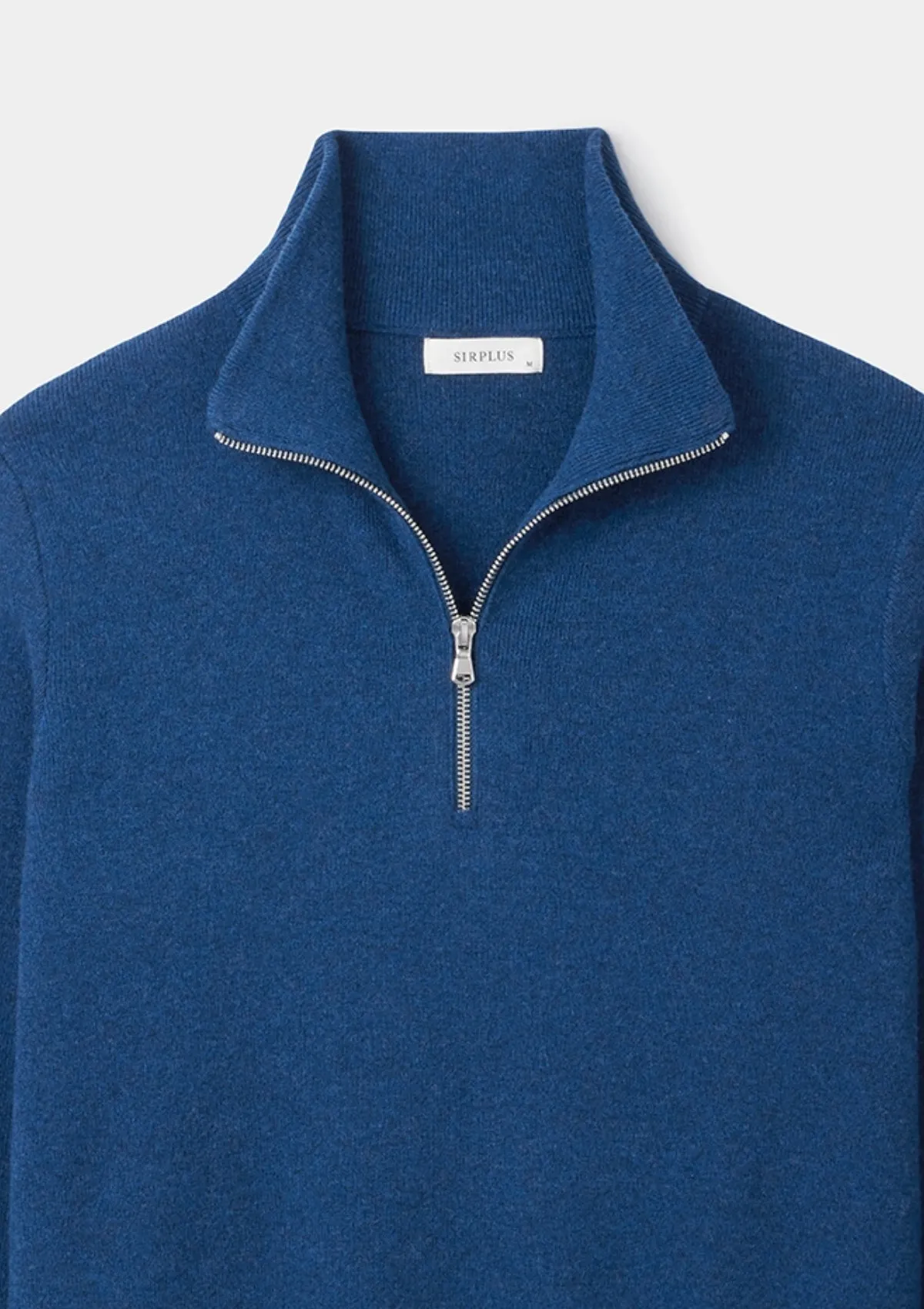 Ink Blue Merino Half Zip Jumper