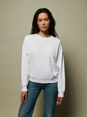 Jovie White Clasic Sweatshirt - White