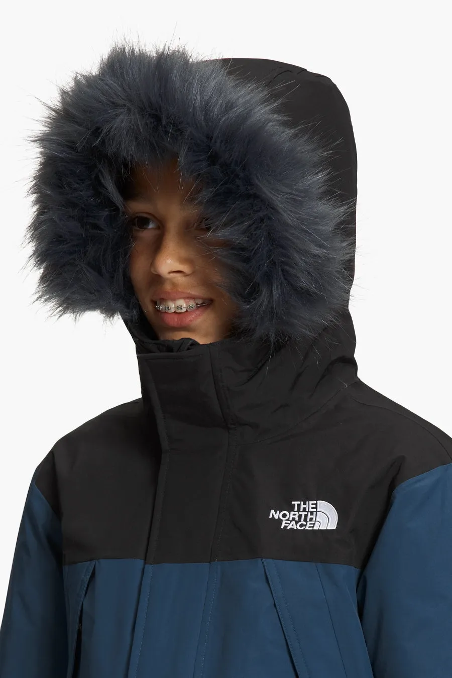 Kids Jacket North Face McMurdo Parka Shady Blue (Size 12 left)